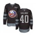 Men New York Islanders #40 Semyon Varlamov Authentic Black 1917-2017 100th Anniversary Hockey Stitched Jersey