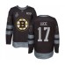 Men Boston Bruins #17 Milan Lucic Authentic Black 1917-2017 100th Anniversary 2019 Stanley Cup Final Bound Hockey Jersey