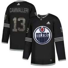 Men Adidas Edmonton Oilers #13 Michael Cammalleri Black Authentic Classic Stitched NHL Jersey