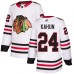 Men Adidas Chicago Blackhawks #24 Dominik Kahun White Road Authentic Stitched NHL Jersey