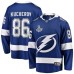 Men Tampa Bay Lightning #86 Nikita Kucherov Fanatics Branded Blue Home 2020 Stanley Cup Champions Breakaway Stitched Jersey